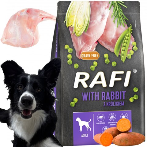 Sucha Karma Dla Psa RAFI Adult z Królikiem 3 kg - 2 szt.
