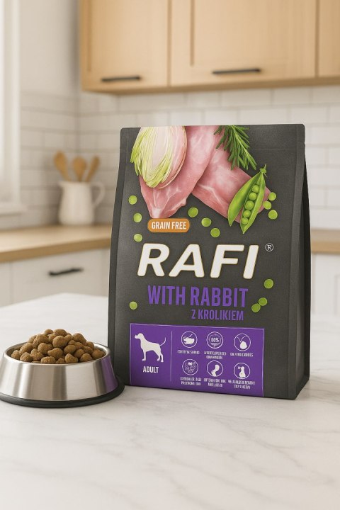 Sucha Karma Dla Psa RAFI Adult z Królikiem 3 kg - 2 szt.