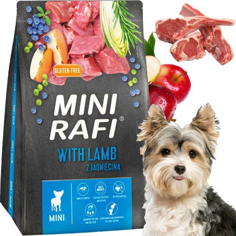 Sucha Karma Dla Psa RAFI MINI Adult z Jagnięciną 3 kg - 2 szt.