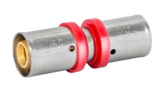 ŁĄCZNIK ZAPR. EN 1254-8, 16X25.ZŁ-PODWÓJNY PEX-AL-PEX
