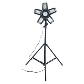 LAMPA WARSZTATOWA SKŁADANA RIGEL LED 5-SKRZDŁOWA 55W +STATYW