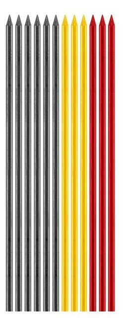 OŁÓWEK, RYSIK AUTOMATYCZNY Z TEMPERÓWKĄ, 12 WKŁADÓW
