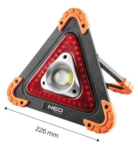 LAMPA BATERYJNA + TRÓJKĄT OSTRZEGAWCZY 2 W 1