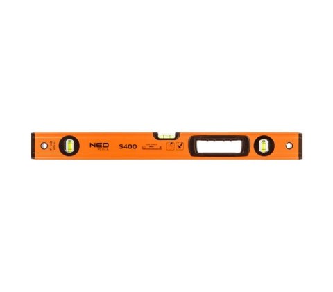 POZIOMICA ALUMINIOWA S 400 3 LIBELLE 2 UCHWYTY 60CM