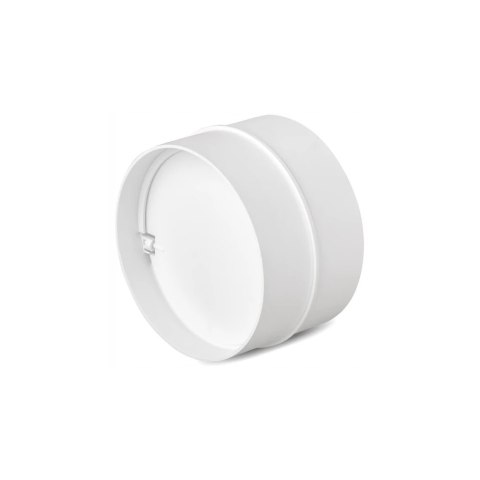 ŁĄCZNIK KANAŁU OKRĄGŁEGO Z ZAWOREM ZWROTNYM 125MM