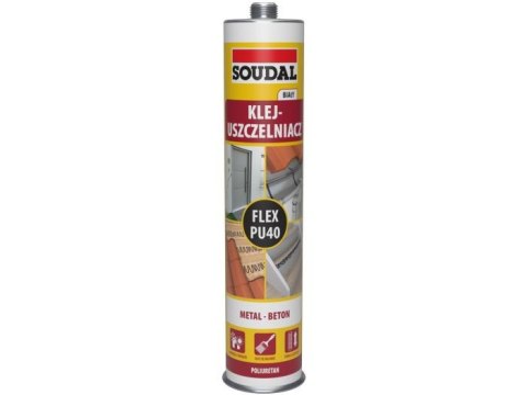 KLEJ USZCZELNIACZ POLIURETANOWY FLEX PU 40 BIAŁY 300ML