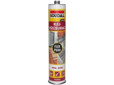 KLEJ USZCZELNIACZ POLIURETANOWY FLEX PU 40 CZARNY 300ML