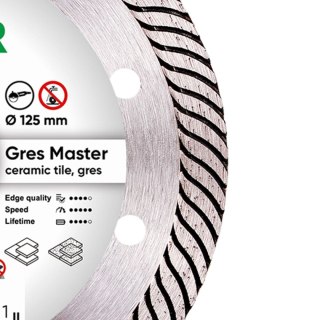 TARCZA DIAMENTOWA GRES MASTER 125*1,4*10*22,23