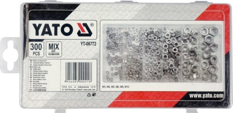 300 SZT NAKRĘTKI METRYCZNE MIX DIN 934