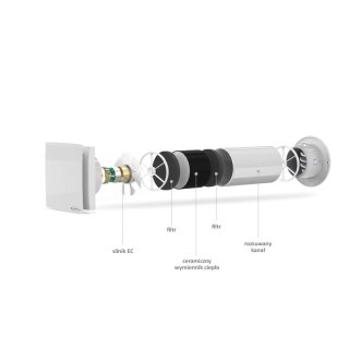 REKUPERATOR ŚCIENNY ARHEAT 100MM