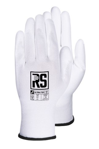 RĘKAWICE NYLON + POLIURETAN ULTRA TEC (RNYPO) BIAŁA R.7