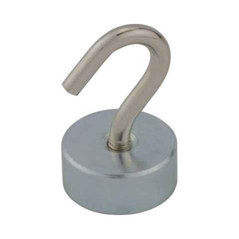 MAGNES NEODYMOWY OKRĄGŁY Z HACZYKIEM M4 19*8MM 2 SZT STAHL