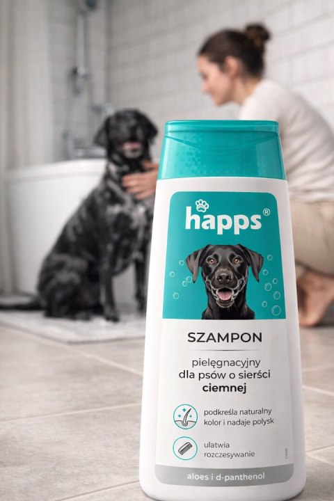 HAPPS - szampon pielęgnacyjny dla psów o sierści ciemnej 200ml