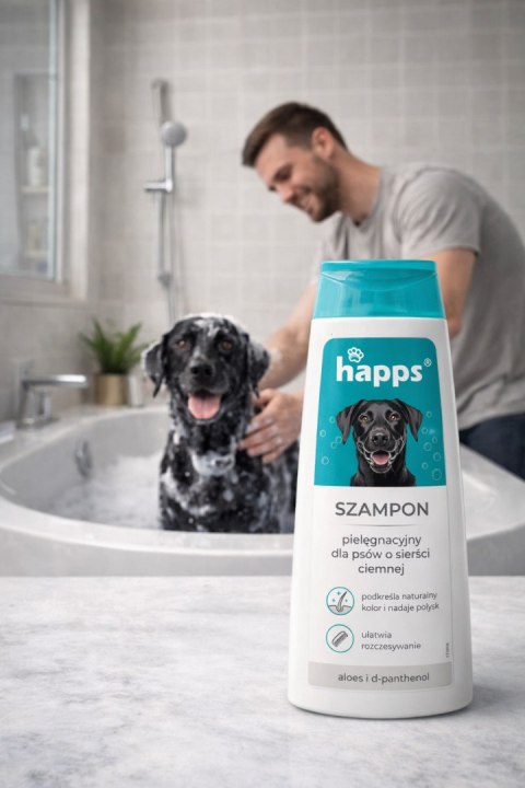 HAPPS - szampon pielęgnacyjny dla psów o sierści ciemnej 200ml