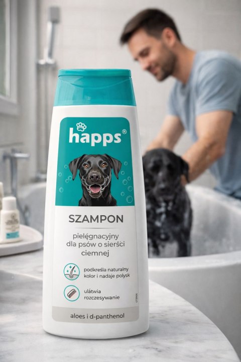 HAPPS - szampon pielęgnacyjny dla psów o sierści ciemnej 200ml
