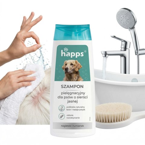 HAPPS - szampon pielęgnacyjny dla psów o sierści jasnej 200ml
