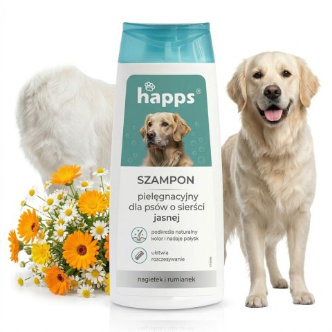 HAPPS - szampon pielęgnacyjny dla psów o sierści jasnej 200ml
