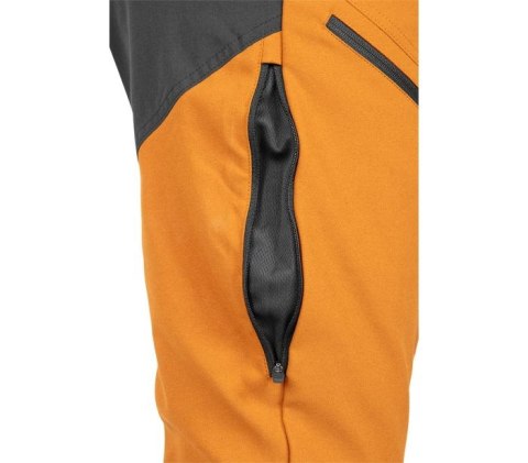 SPODNIE ROBOCZE OUTDOOR 4 WAY STRETCH MUSZTARD.-SZARE ROZ XL