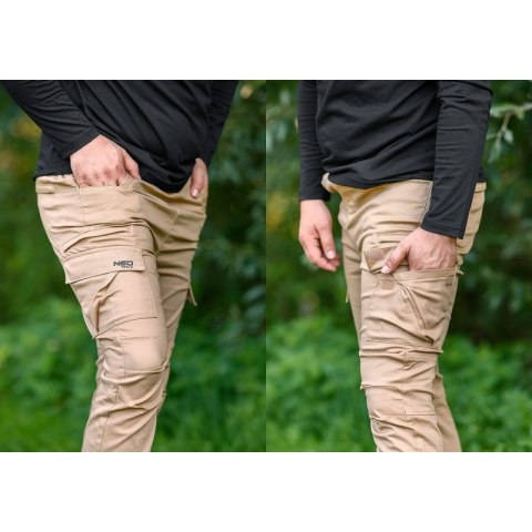SPODNIE ROBOCZE OUTDOOR TYPU JOGGER BEŻOWE ROZMIAR XXL