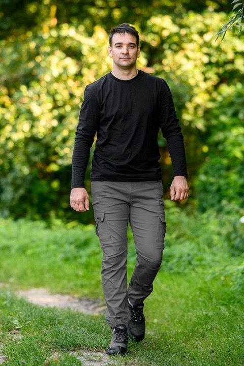 SPODNIE ROBOCZE OUTDOOR TYPU JOGGER SZARE ROZMIAR XL
