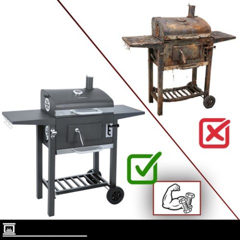 Grill Ogrodowy Z Pokrywą 105x110x50cm Kaminer