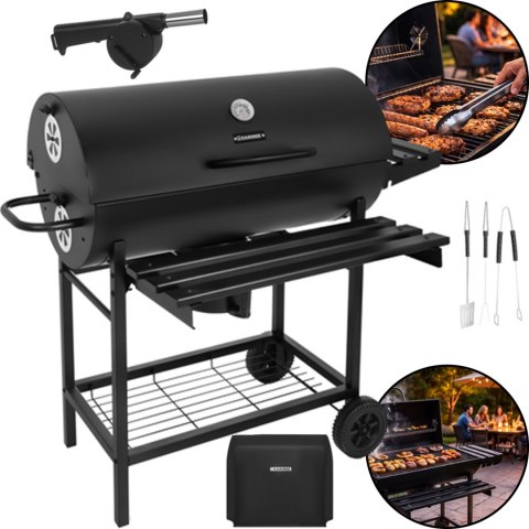 Grill Ogrodowy Z Pokrywą 108x67x96cm Kaminer