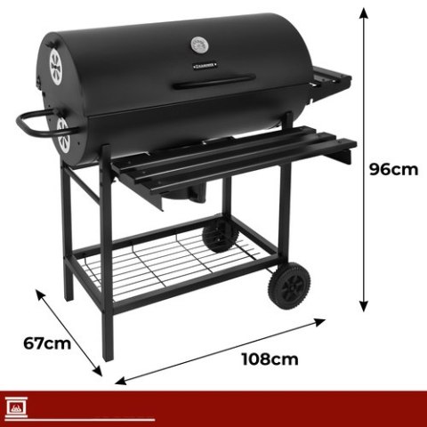 Grill Ogrodowy Z Pokrywą 108x67x96cm Kaminer