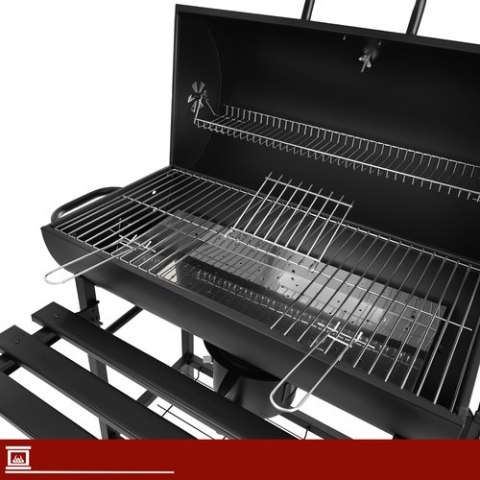 Grill Ogrodowy Z Pokrywą 108x67x96cm Kaminer