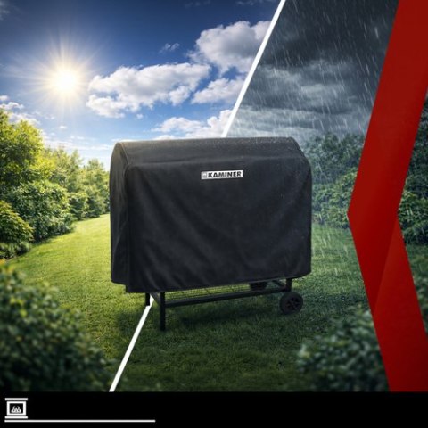 Grill Ogrodowy Z Pokrywą 108x67x96cm Kaminer