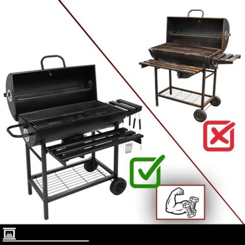 Grill Ogrodowy Z Pokrywą 108x67x96cm Kaminer