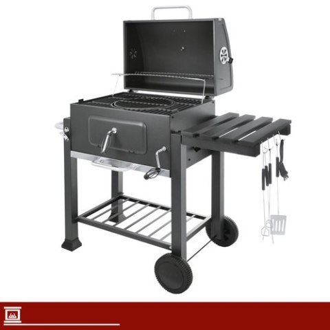 Grill Ogrodowy Z Pokrywą 114x67x120cm Kaminer
