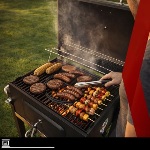 Grill Ogrodowy Z Pokrywą 114x67x120cm Kaminer