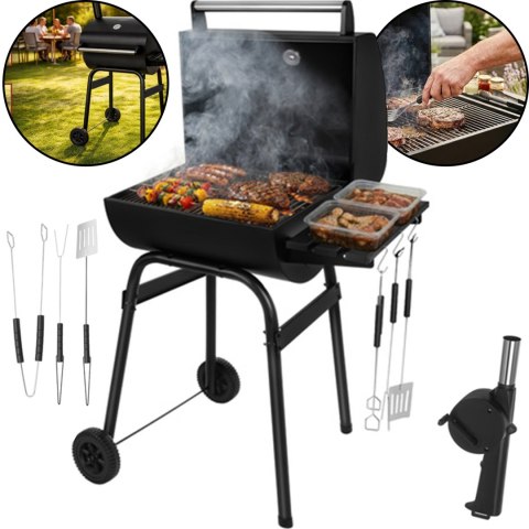 Grill Ogrodowy Z Pokrywą 82x51x117cm Kaminer