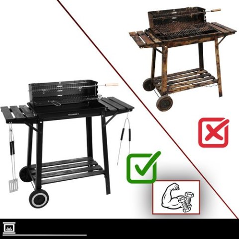Grill Ogrodowy Z Rożnem 93x41x86cm Kaminer