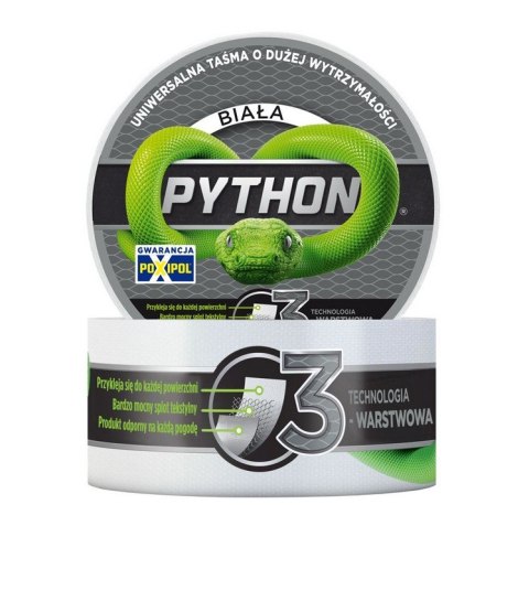 TAŚMA DUCT TAPE PYTHON BIAŁA 48MM*9M
