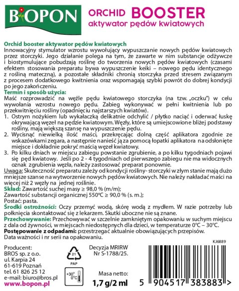 BOPON - Orchid booster aktywator pędów kwiatowych 2ml